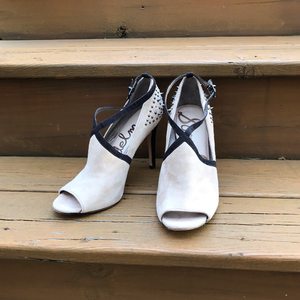 Sam Edelman Adrienne Spiked Suede Heels 9.5